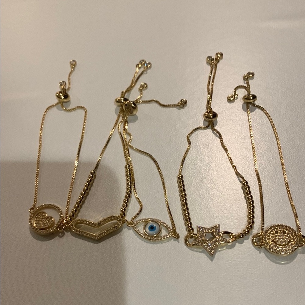 Assorted Adjustable Gold Bracelets - Picture 1 of 4